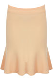 Peach Frill Trim Knee Skirt