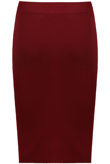Red Knitted Body Fit  Midi Skirt
