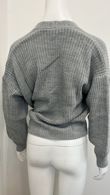 Grey Cable Knit Tie Up Robe Cardigan