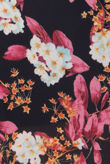 Navy Floral Print Chiffon Cropped Cami