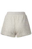 White Crochet Lace Line Shorts