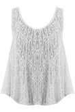 Lace Textured Sleeveless Top
