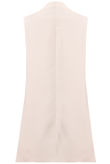 Cream Tailored Side Pocketed Waistcoat