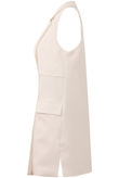 Cream Tailored Side Pocketed Waistcoat