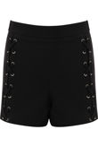 Black Lace Lock Shorts