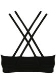 Black & Fuchisa mix pack Active Cross Back Crop Top