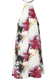 Pink Floral Halter-Neck Tunic