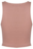 Rose Jersey Ruched Crossover Crop Top