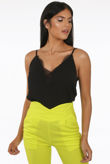Lime Cross Over High Waisted Trousers