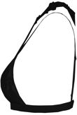 Black Crochet Lace Choker Neck Bralet