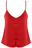 Red Lace Trim Cami