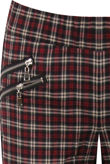 Wine Tartan Slim Fit Trouser