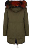 Khaki Parka with Fur Hood & Lining