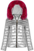 Silver Metallic Padded Coat