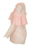 Pink Floral Mesh Layered Tops