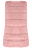 Pink Layer Fur Long Gilet