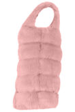 Pink Layer Fur Long Gilet