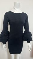 Black Soft Knit Jumper Dress
