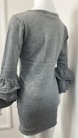 Grey Knit Jumper Dress