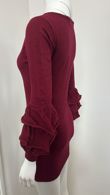 Wine Soft Knit Jumper Dress