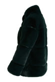 Faux Fur Coat with Funnel Neck