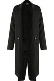 Black Side Pocketed Back Slit Coat