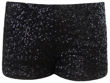 Black Sequin Hot Pants