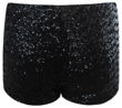 Black Sequin Hot Pants