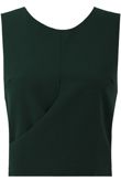 Green Cross Over Sleeveless Top 