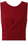 Wine Cross Over Sleeveless Top 