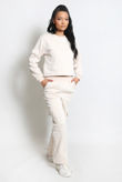 Jersey Sweatshirt And Wide Leg Cargo Set