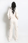 Jersey Sweatshirt And Wide Leg Cargo Set