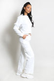 Jersey Sweatshirt And Wide Leg Cargo Set