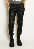 Black Cargo Trouser With Chain