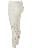 Paint Splatter Push Up Jeggings in Black-Copy