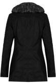 PU Detachable Fur Collar Jacket
