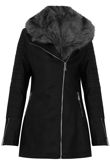 PU Detachable Fur Collar Jacket