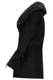 PU Detachable Fur Collar Jacket