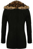 PU Detachable Fur Collar Jacket