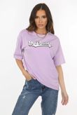 Lilac 90s Baby Slogan Oversized T-Shirt