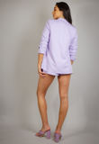 Lilac Ruched Sleeve Blazer & Tailored Shorts Co-Ords