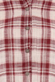 Red Long Check Shirts