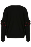 Hearts Frill Trim Sweatshirts