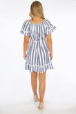 Stripes Bardot Shift Dress