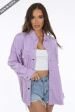 Oversized Denim Lilac Shacket
