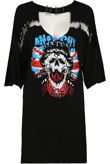 Black Safety Pin T-Shift Dress