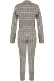 Check Single Button Blazer & Pants Co-Ord