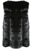 Black Faux Fur Gilet 