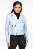 Sky PVC Biker Jackets