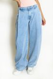 Mid Wash Oversized Balloon Jeans